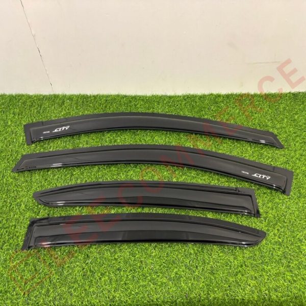 คิ้วกันสาด HONDA CITY 2009-2013 สีดำ+สกรีน (LA)
