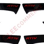 เบ้ารองมือจับประตู TOYOTA YARIS ATIV 2022 สีดำเงา+โลโก้แดง (F4) - Image 2